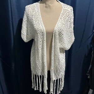 LUCKY & Coco crochet Cover Up with tassels
